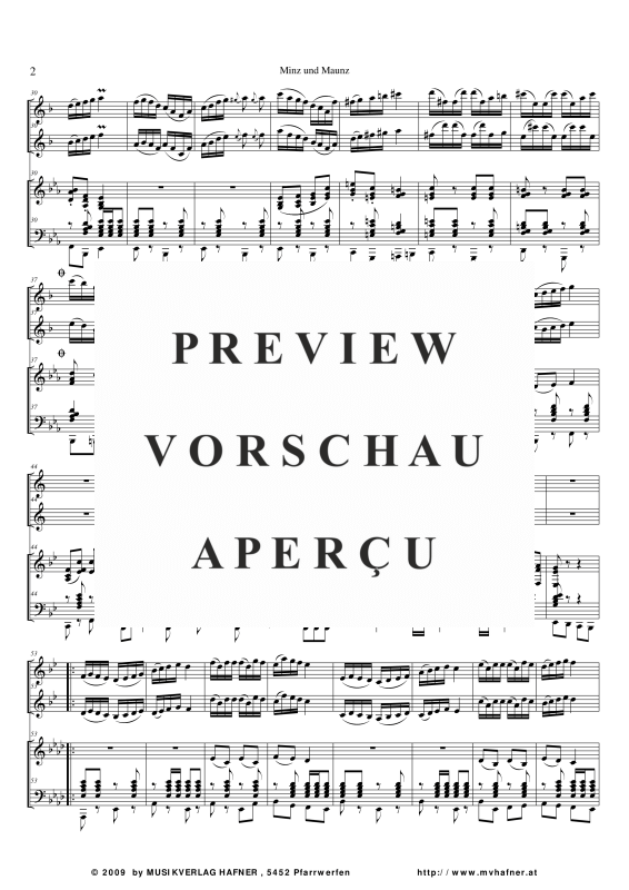 Product gallery: Page 7 of 11 Minz und Maunz Solo für 2 Klarinetten, , (large wind orchestra)