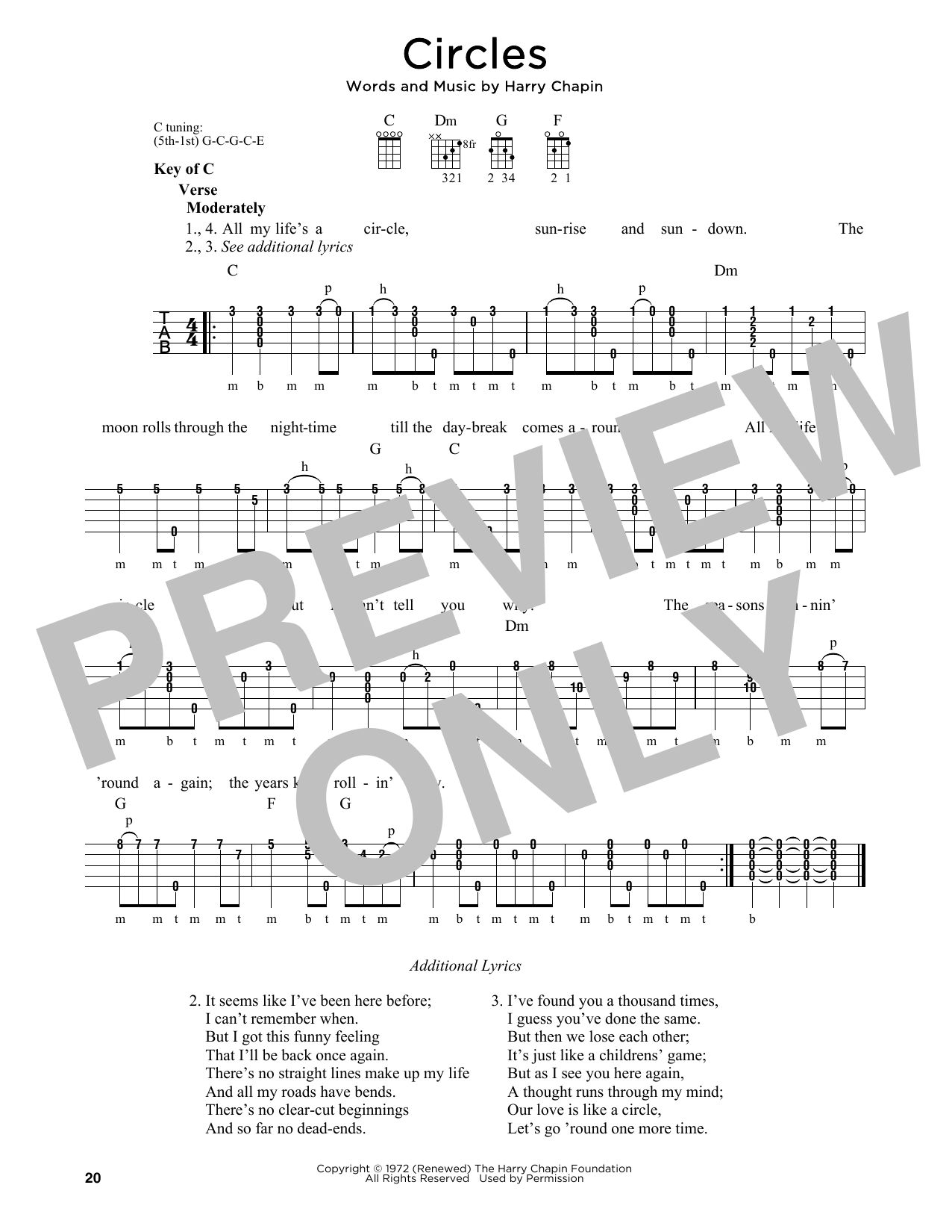 Produktgalerie: Seite 1 von 1 Circle (Circles), Harry Chapin, Banjo