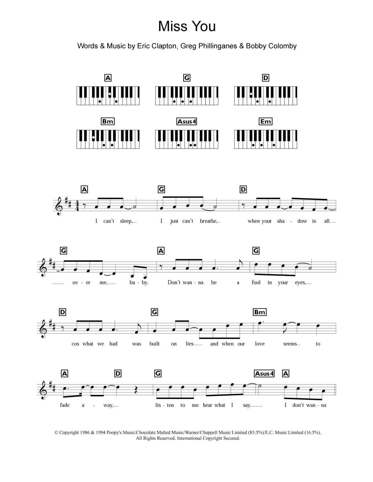 Produktbild zu: Miss You