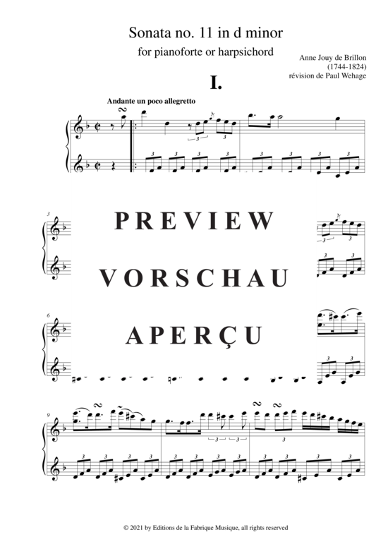 Product gallery: Page 4 of 20 Sonata no. 11 in d minor , Horvath, Nicolas, (Klavier/Cembalo Solo)