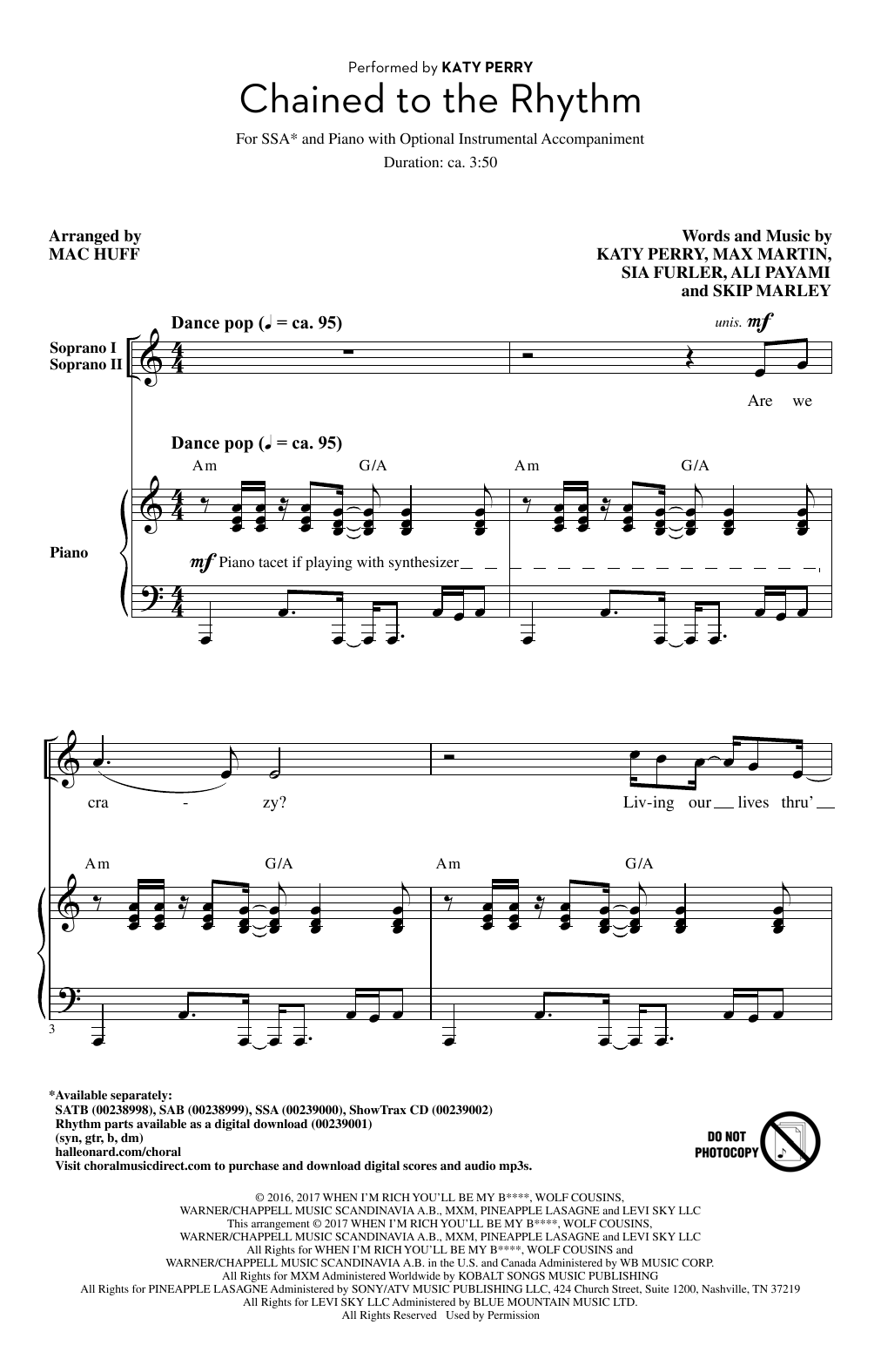 Produktgalerie: Seite 1 von 1 Chained To The Rhythm, Mac Huff, Chor