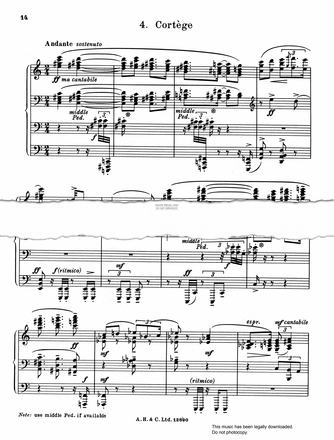 Produktbild zu: Cortege (from 'Dance Suite')