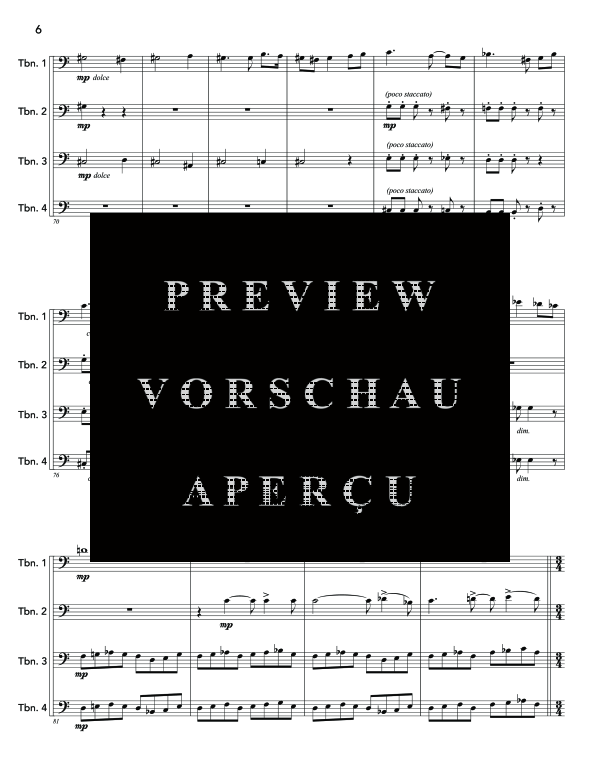 Product gallery: Page 10 of 11 Rotunda Quartet, Op. 242, , (Trombone quartet)