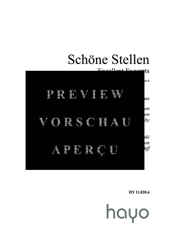 gallery: Schöne Stellen aus Oper und Konzert, Band 6, , (Klavier Solo)
