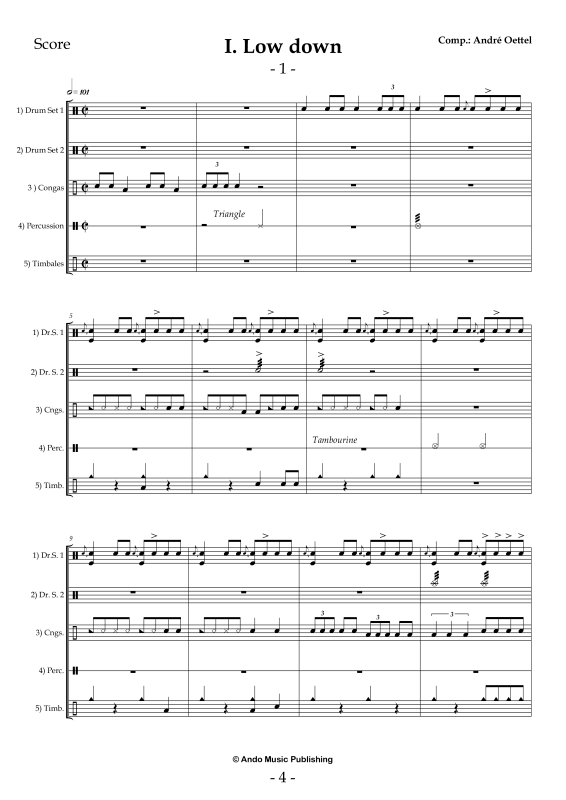 Produktgalerie: Seite 1 von 11 5 Ensemble Pieces for five Percussionists, , Percussion Ensemble Quintet