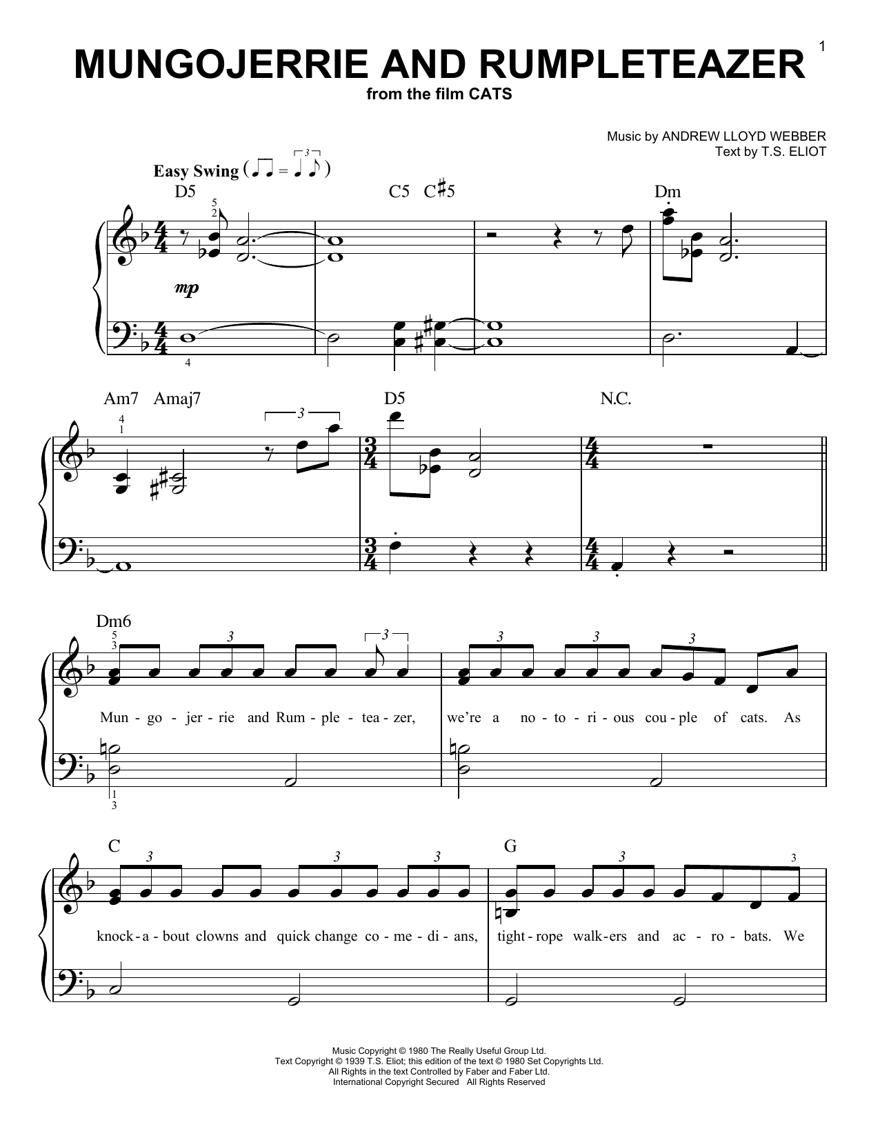 Produktbild zu: Mungojerrie And Rumpleteazer (from the Motion Picture Cats)