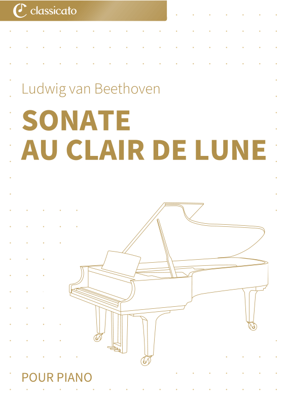 Produktbild zu: Sonate au clair de lune - Édition simplifiée pour piano débutants