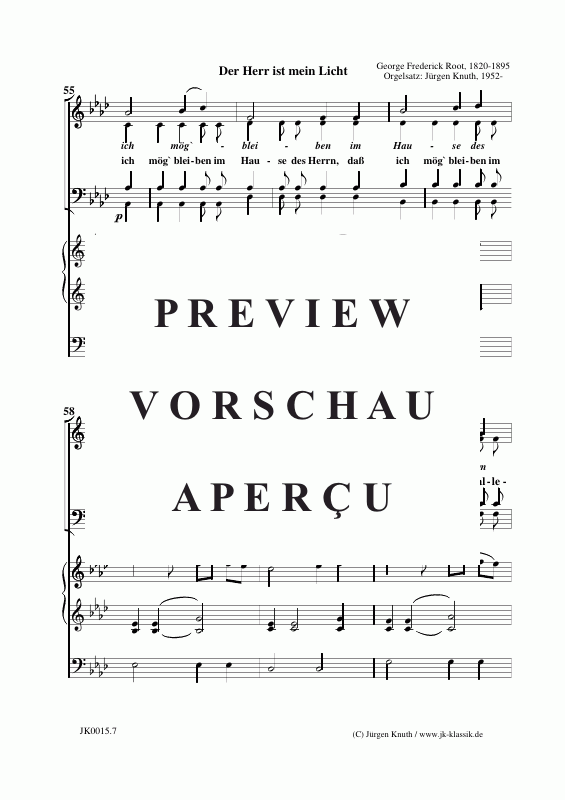 Produktgalerie: Seite 8 von 11 Der Herr ist mein Licht, , Gemischter Chor + Orgel