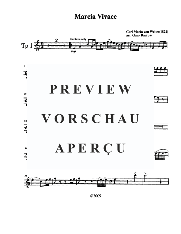 Produktgalerie: Seite 6 von 11 Marcia Vivace, , Posaunenchor 12-stimmig
