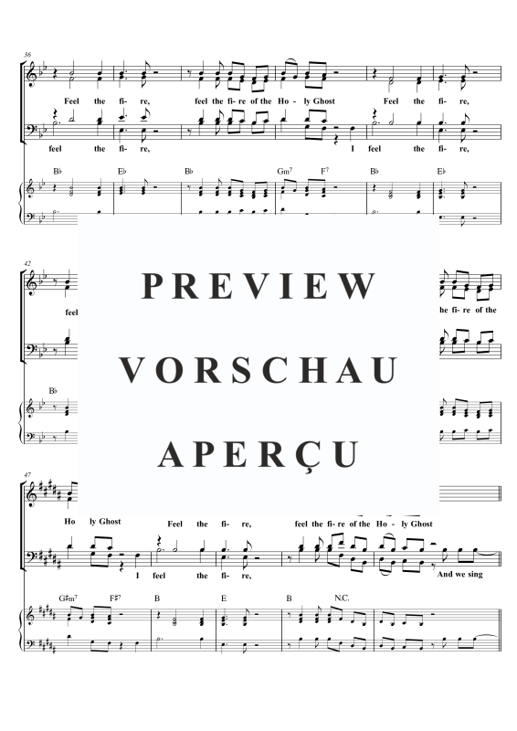 gallery: Feel the Fire, , Gemischter Chor SATB a cappella