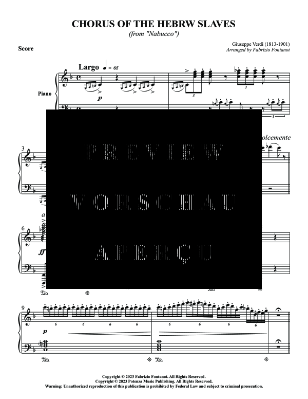 Product gallery: Page 5 of 11 Chorus of Hebrew Slaves, , (tuba and piano)