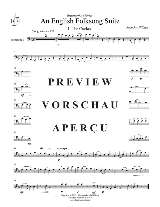 Product gallery: Page 14 of 19 English Folksong Suite, An , , (Trombone Quartet)