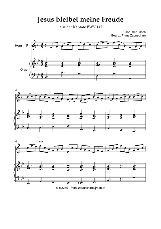 Produktbild zu: Jesus bleibet meine FreudeJoh. Seb. Bach