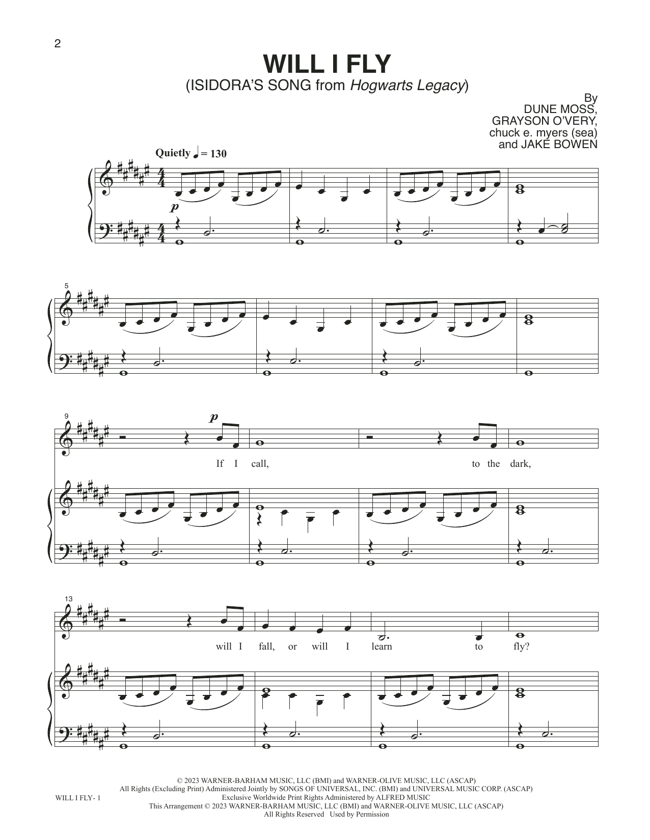 Product picture to: Will I Fly (Isidora's Song) (from Hogwarts Legacy)