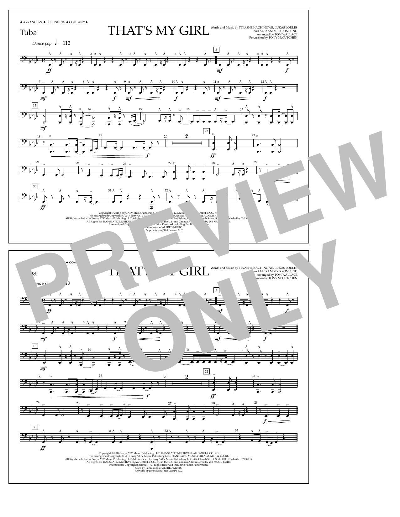 Product picture to: That's My Girl - Tuba