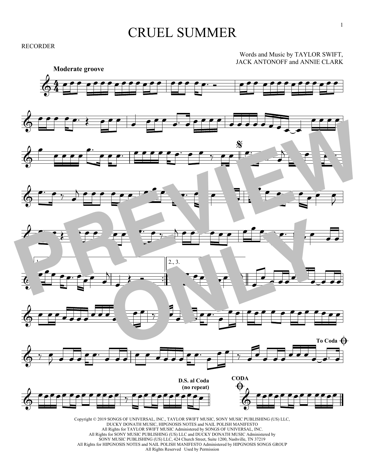 Product gallery: Page 1 of 1 Cruel Summer, Taylor Swift