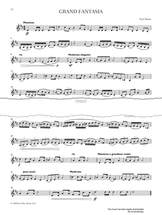 Produktgalerie: Seite 1 von 1 Grand Fantasia, Paul Harris, Trompete