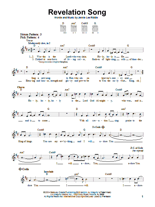 Product gallery: Page 1 of 1 Revelation Song, Gateway Worship