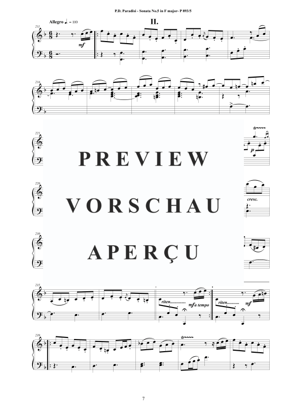 Produktgalerie: Seite 8 von 9 Sonate Nr. 5 in F-Moll, , Klavier Solo