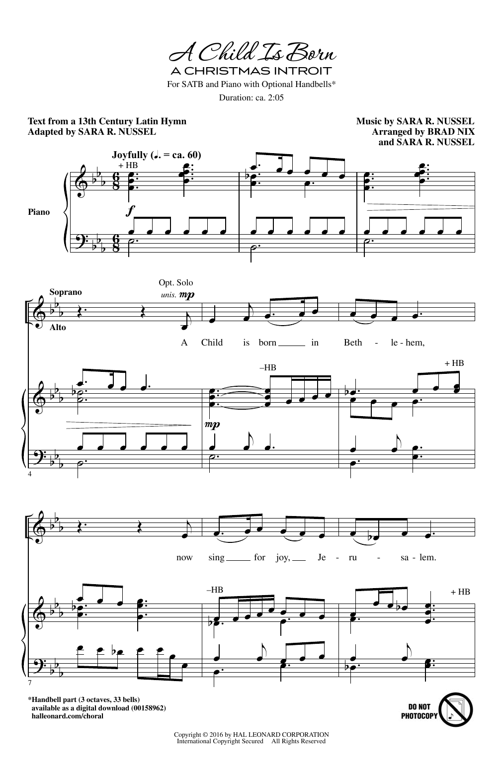 Product picture to: A Child Is Born (A Christmas Introit)