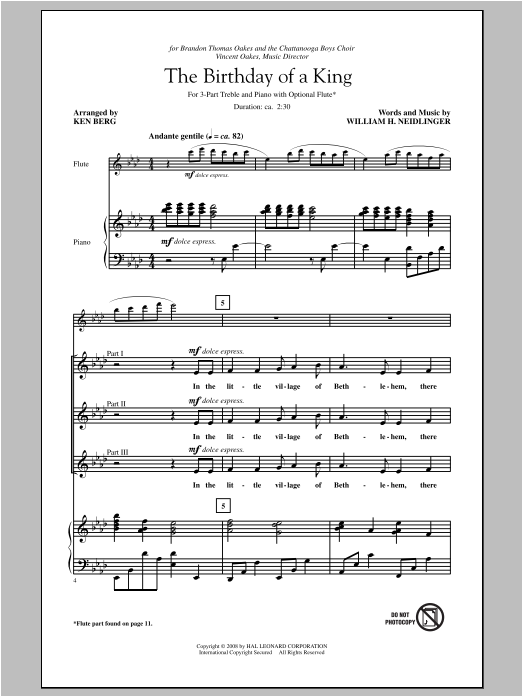 Product gallery: Page 1 of 1 The Birthday Of A King, Ken Berg