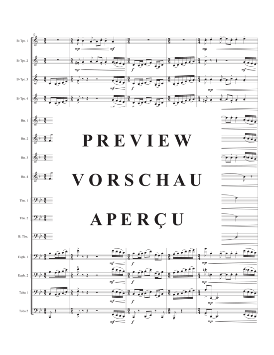 Product gallery: Page 5 of 21 Pomp! , , (Brass Ensemble 4x trumpet, 4x horn, 3x trombones, 2x euphonium + 2x tuba)