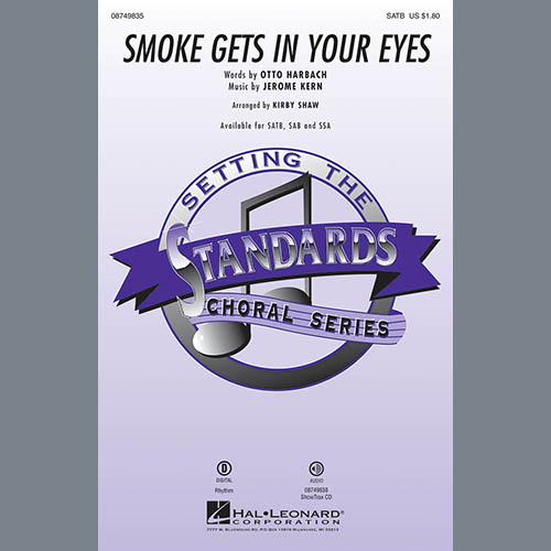 Produktbild zu: Smoke Gets In Your Eyes (arr. Kirby Shaw)