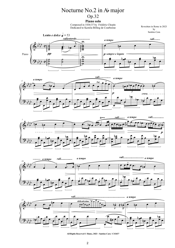 Produktgalerie: Seite 1 von 8 Nocturne Nr. 2 As-Dur op. 32, , Klavier Solo