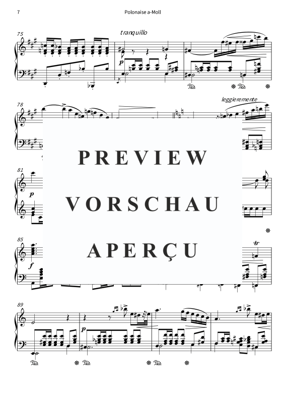 Product gallery: Page 9 of 10 Polonaise a-Moll - aus Soirées musicales op. 6 Nr. 6, , Solo Piano