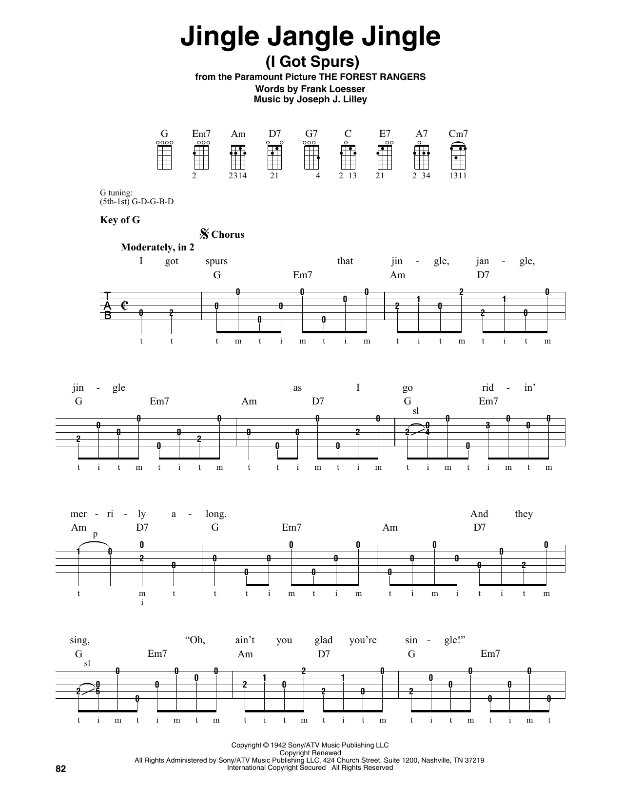 Product gallery: Page 1 of 1 Jingle Jangle Jingle (I Got Spurs), Frank Loesser