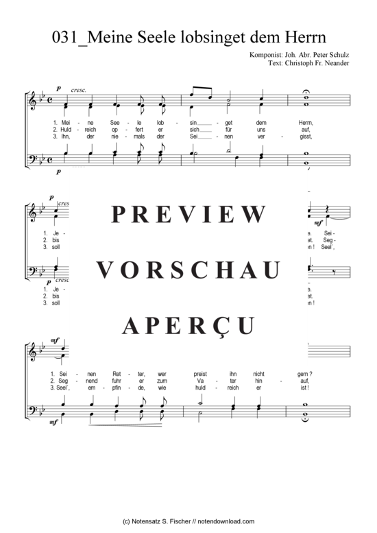 Product gallery: Page 2 of 3 Meine Seele lobsinget dem Herrn , , (mixed choir)