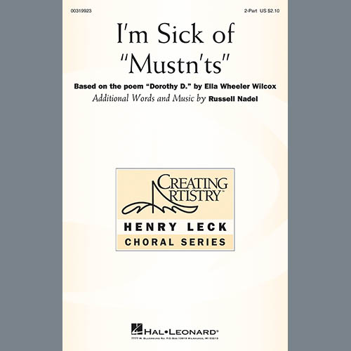 cover: I'm Sick Of Mustn'ts, Russell Nadel, Chor