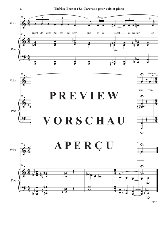 Product gallery: Page 7 of 7 La Caravane , , (voice + piano)