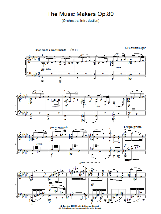 Product gallery: Page 1 of 1 The Music Makers Op. 80, Edward Elgar
