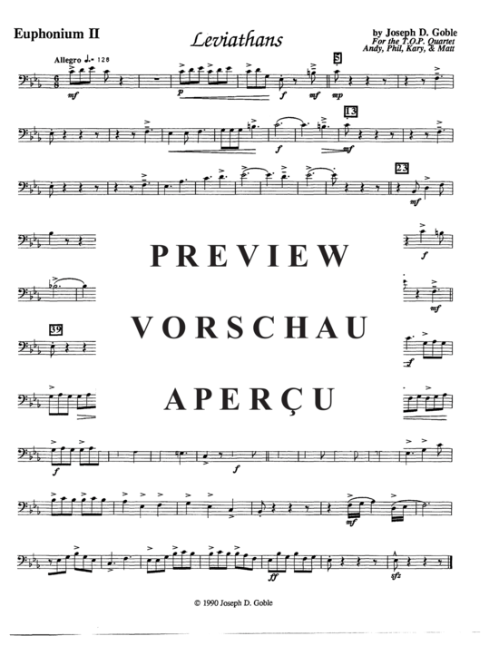 Product gallery: Page 9 of 12 Leviathans , , (Tuba Quartett EETT)