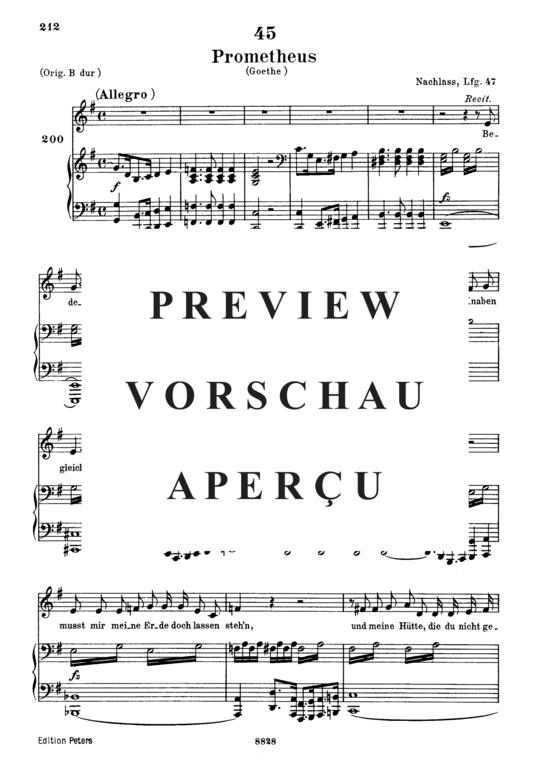 Product gallery: Page 2 of 6 Prometheus D.674, , Low Voice and Piano