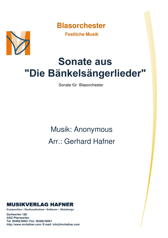 Product picture to: Sonate aus ´Die Bänkelsängerlieder´Anonymus