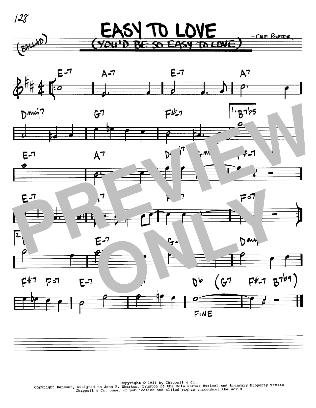 Produktbild zu: Easy To Love (You'd Be So Easy To Love)
