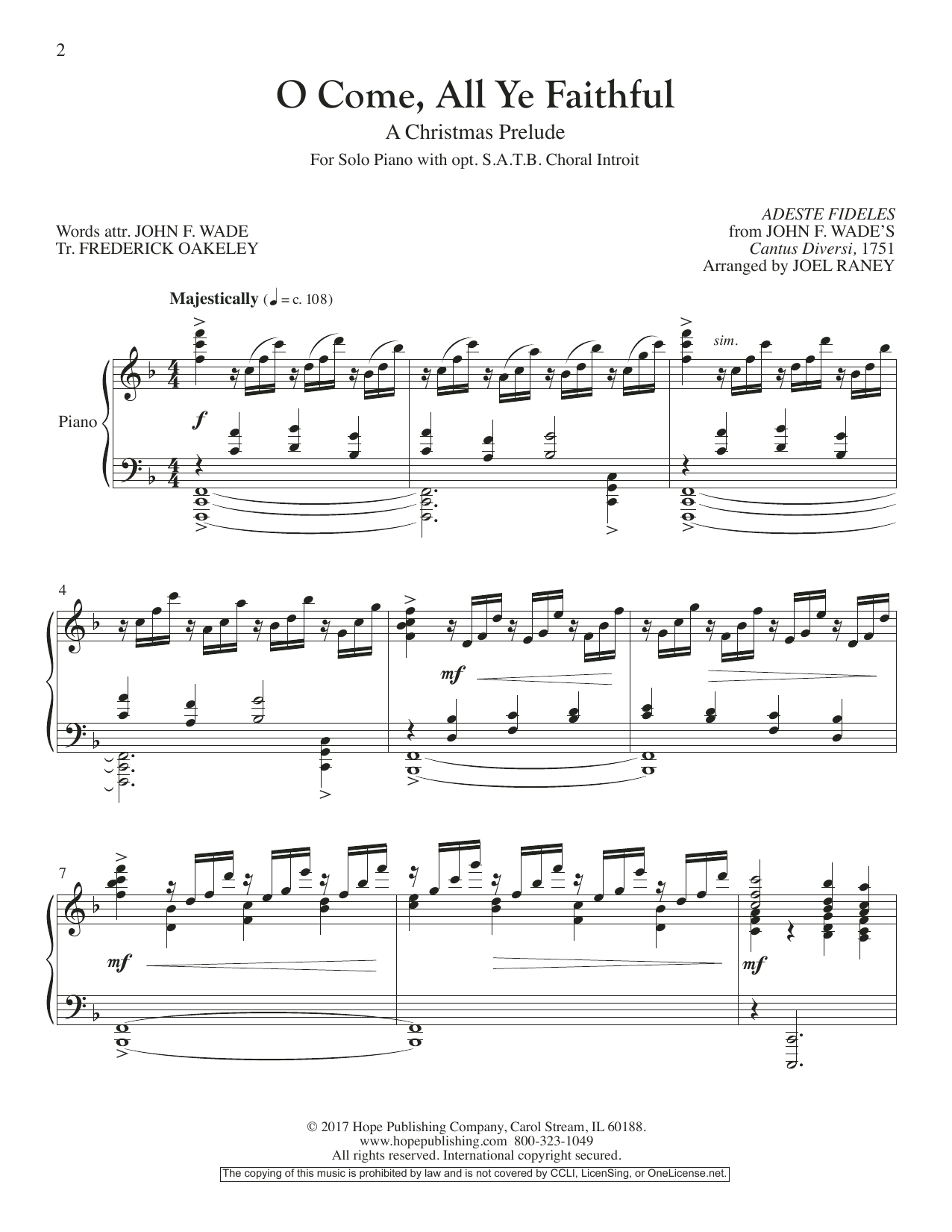 Product picture to: O Come, All Ye Faithful (opt. SATB Choral Introit)