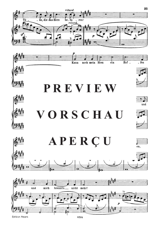 Product gallery: Page 3 of 5 Aus den hebräïschen Gesängen, Op.25 No.13, , Medium Voice and Piano