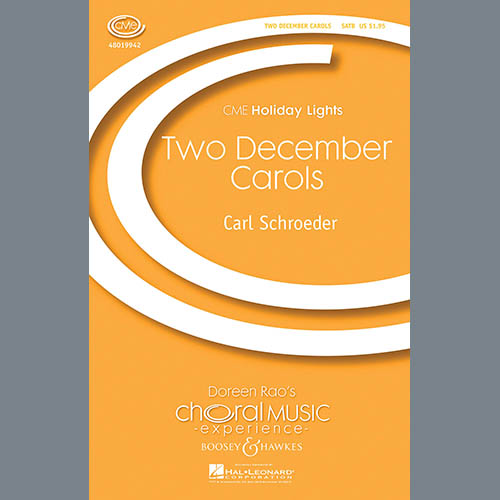 cover: Two December Carols, Carl Schroeder, Chor