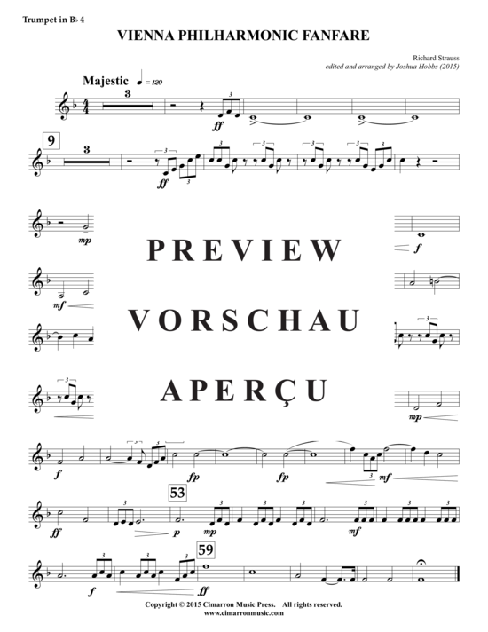 Product gallery: Page 18 of 21 Vienna Philharmonic Fanfare , , (Brass Ensemble)