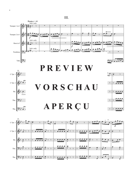 Produktgalerie: Seite 5 von 21 Sonata , , (Blechbläserquintett + Alternativ-St.)