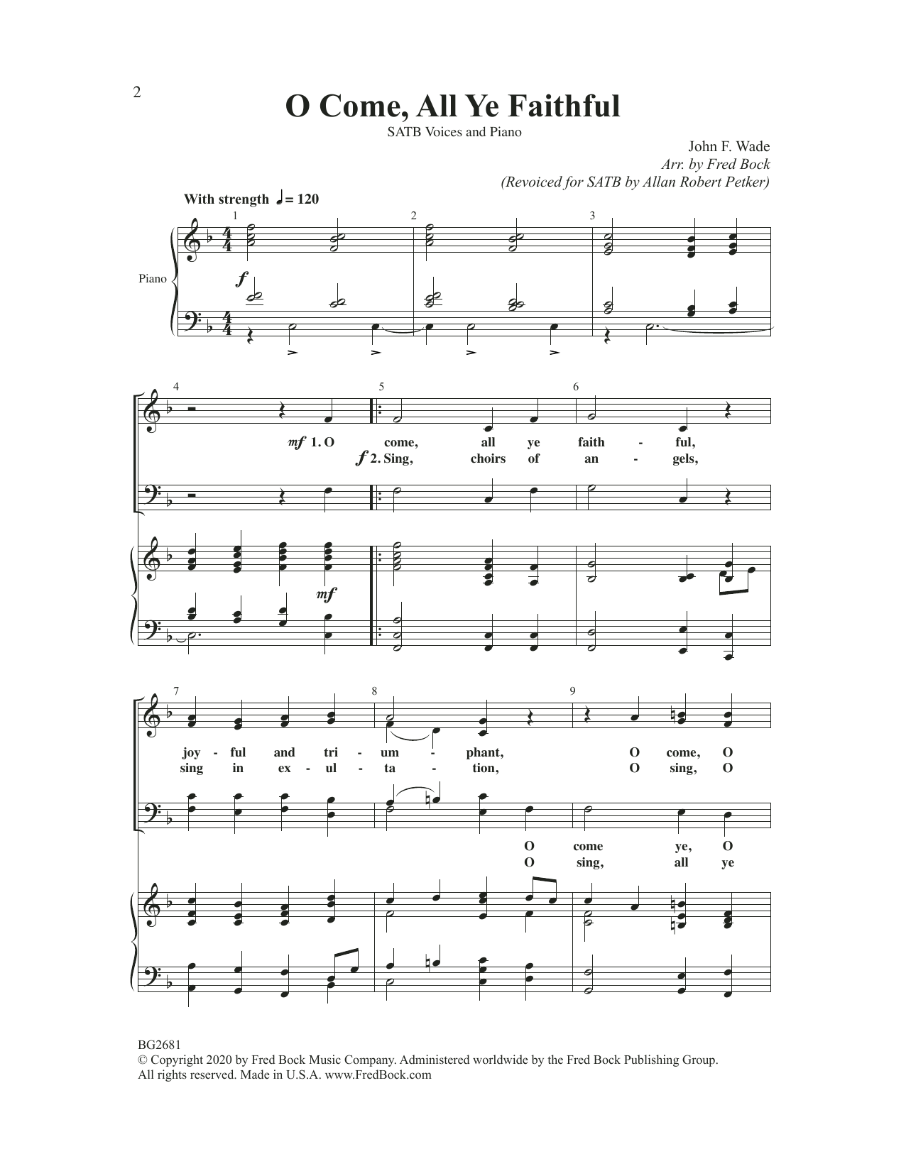 Produktbild zu: O Come All Ye Faithful