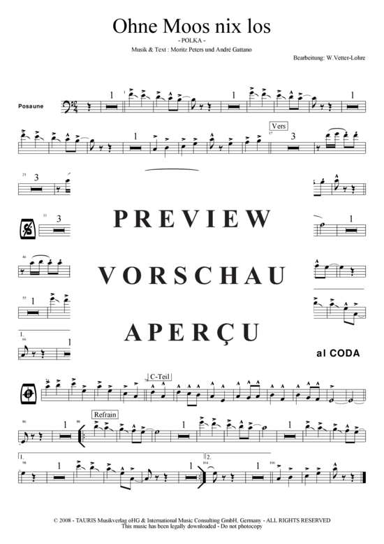 Product gallery: Page 10 of 13 Ohne Moos nix los , Hofbräuhaus-Band, (Combo + 3 Horns/Voc opt.)