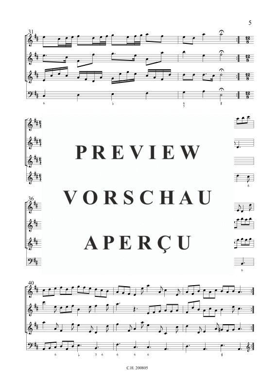 Produktgalerie: Seite 6 von 11 Sonata à 3 Violini (mit Stimmen), , Gemischtes Ensemble 3 Violinen und BC