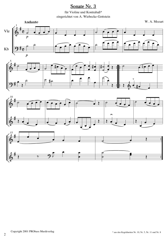 gallery: Sonate Nr. 3, , Violine und Kontrabass