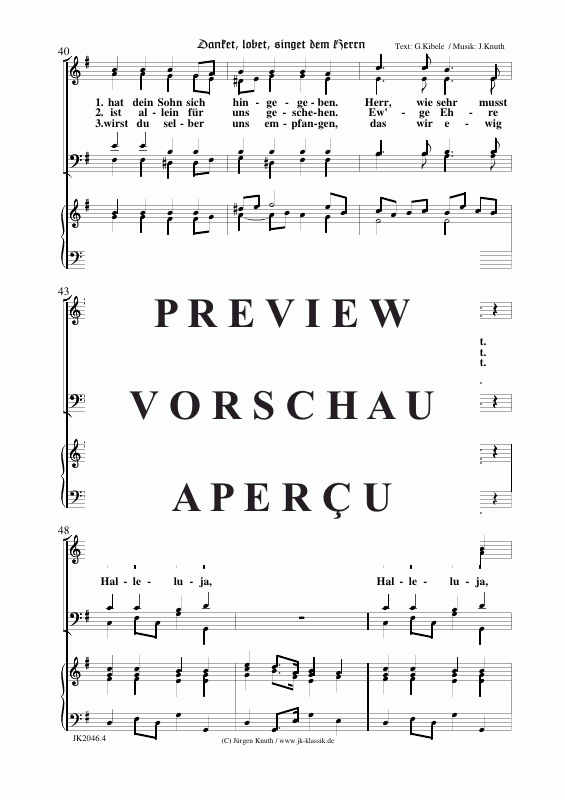 Produktgalerie: Seite 5 von 11 Danket, lobet, singet dem Herrn, , Gesang + Klavier/Orgel/Cembalo
