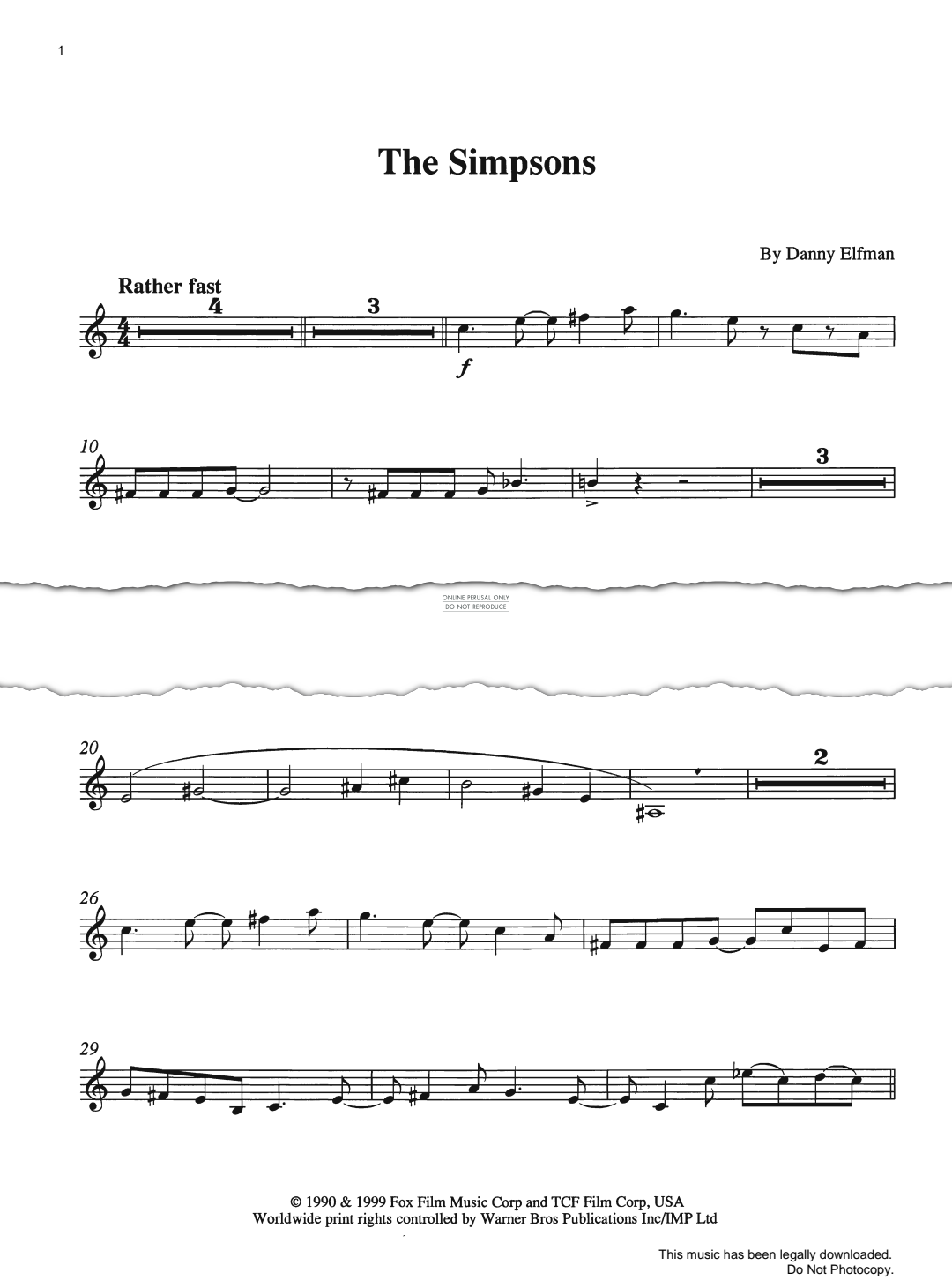 Produktbild zu: Theme From The Simpsons