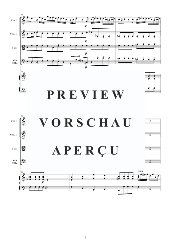 Produktgalerie: Seite 10 von 11 Cembalo Konzert Nr. 2 in C-Dur, , Cembalo und Streichorchester